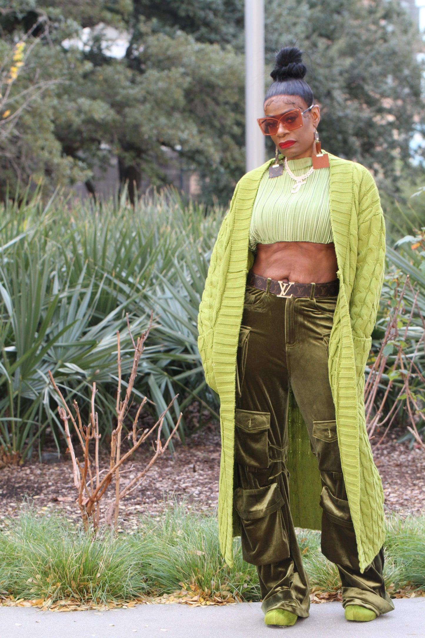 Kiwi Green Maxi sweater